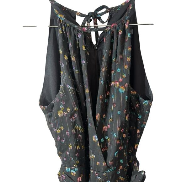 Anthropologie Eva Franco Edita Halter Jumpsuit Sz 2 Multi Metallic $188 Party - Picture 4 of 8